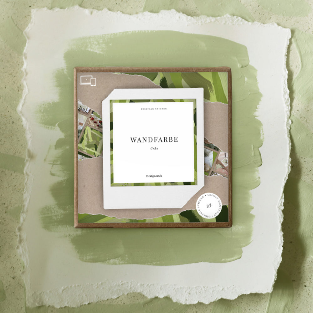 Wandfarbe – Elemente – digitale Aufkleber | Grün
