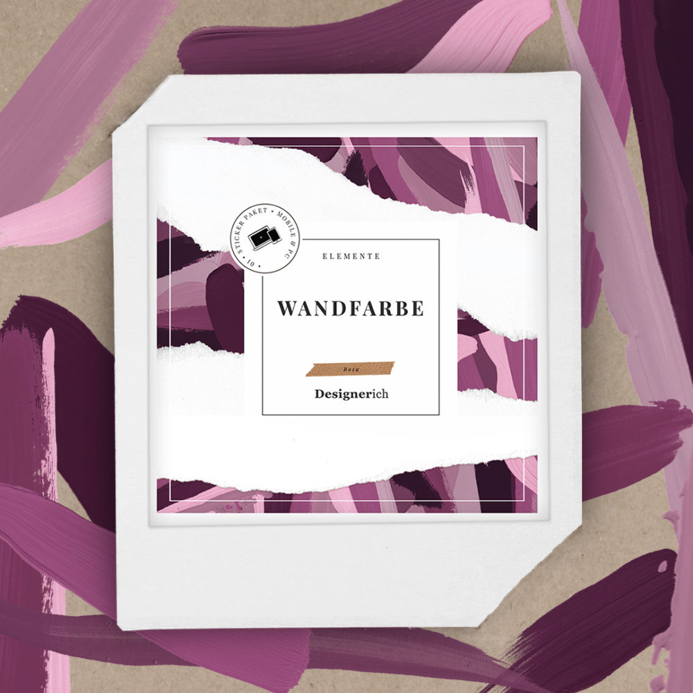 Alternative view of Wandfarbe – Elemente – digitale Aufkleber | Rosa