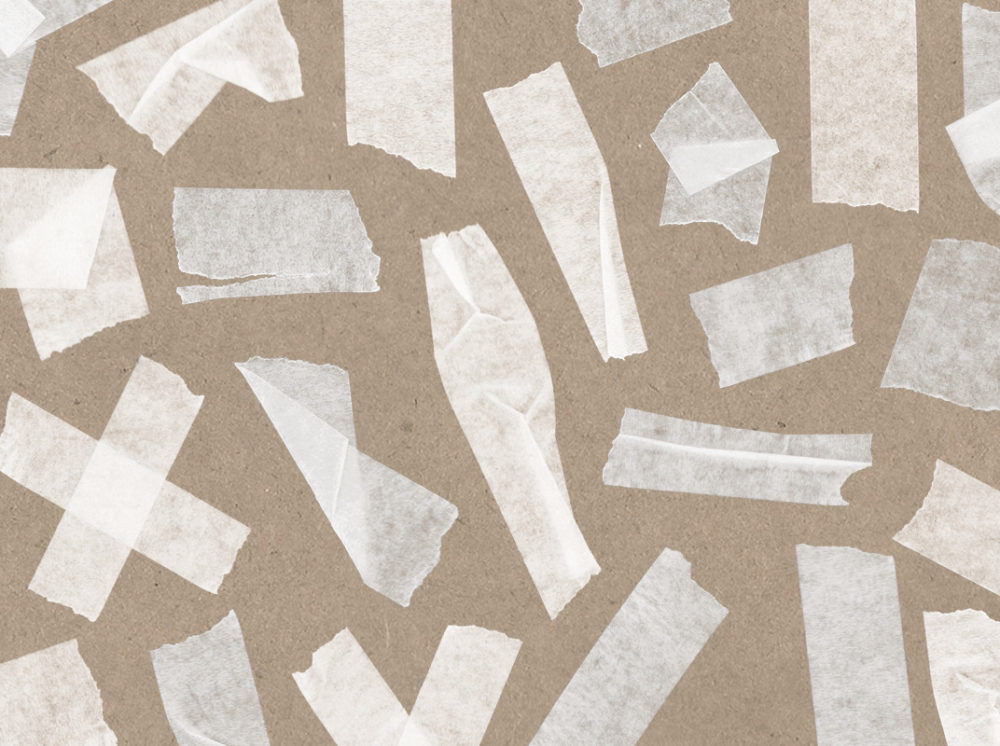 Alternative view of Kreppband – digitale Aufkleber | Weiß