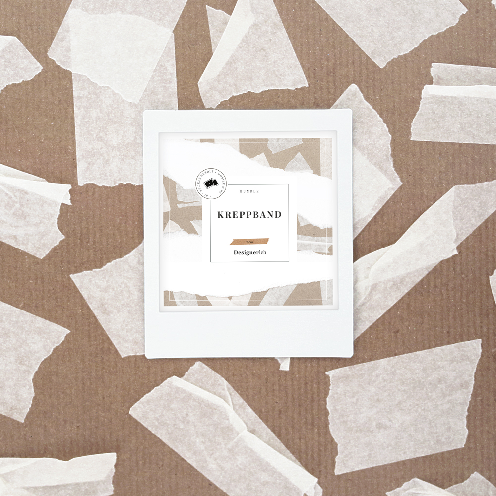 Kreppband – digitale Aufkleber | Weiß
